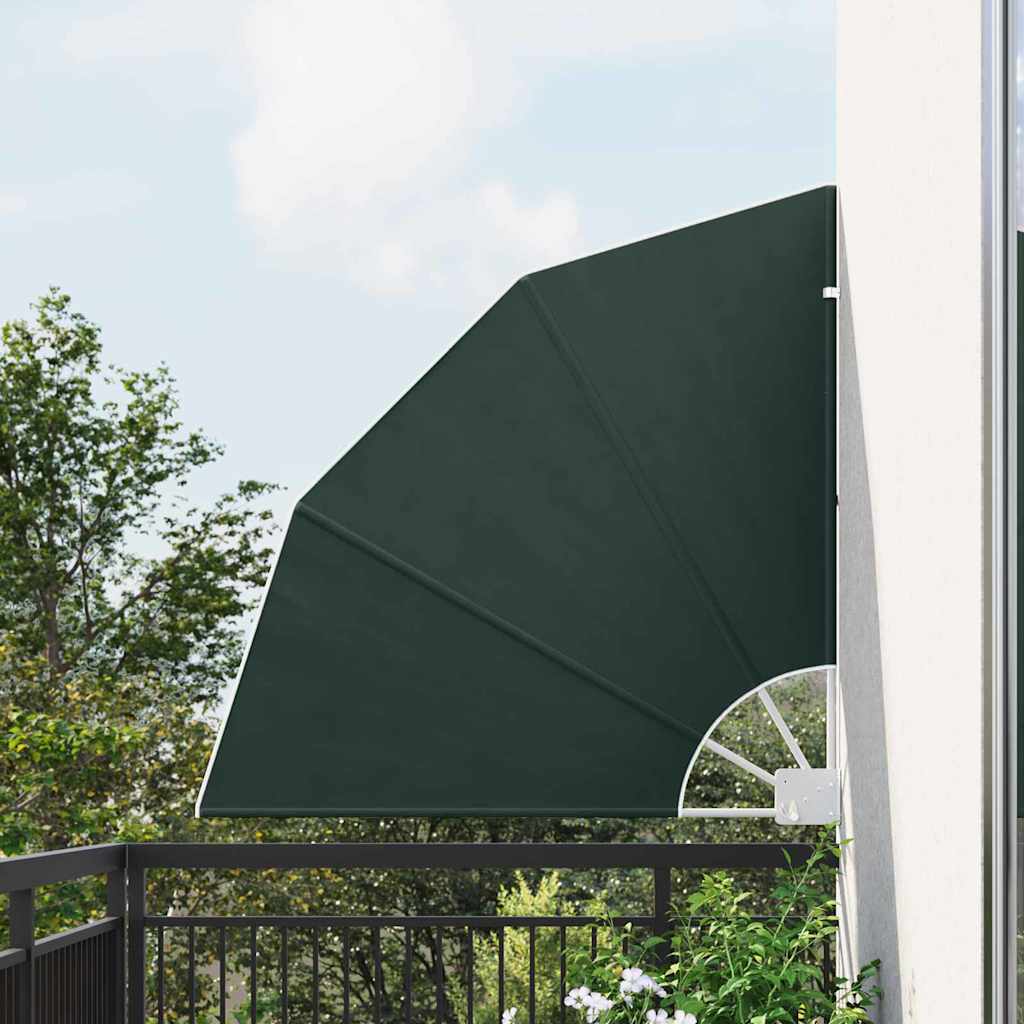 Vidaxxl frangivista per balcone verde scuro 115 x 115 cm in poliestere