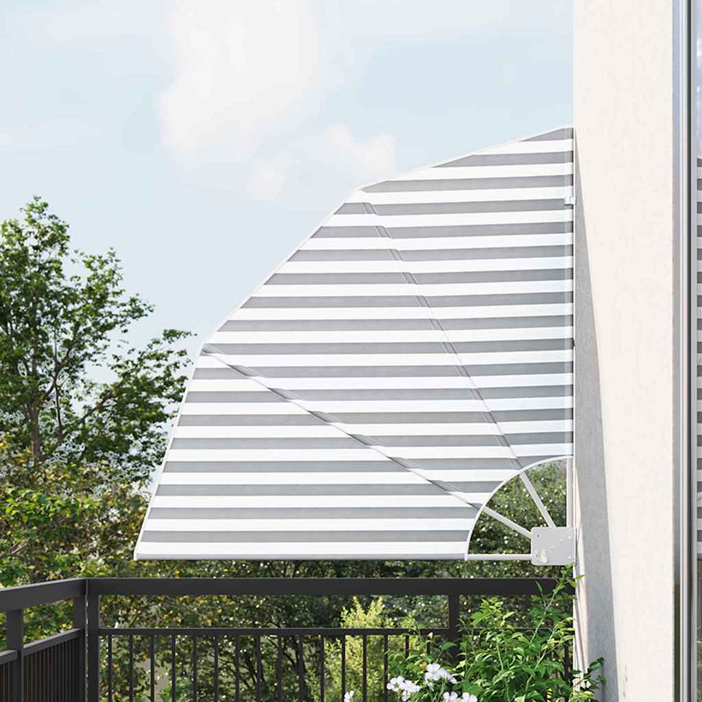 Vidaxxl frangivista per balcone antracite e bianco 115 x 115 cm in poliestere