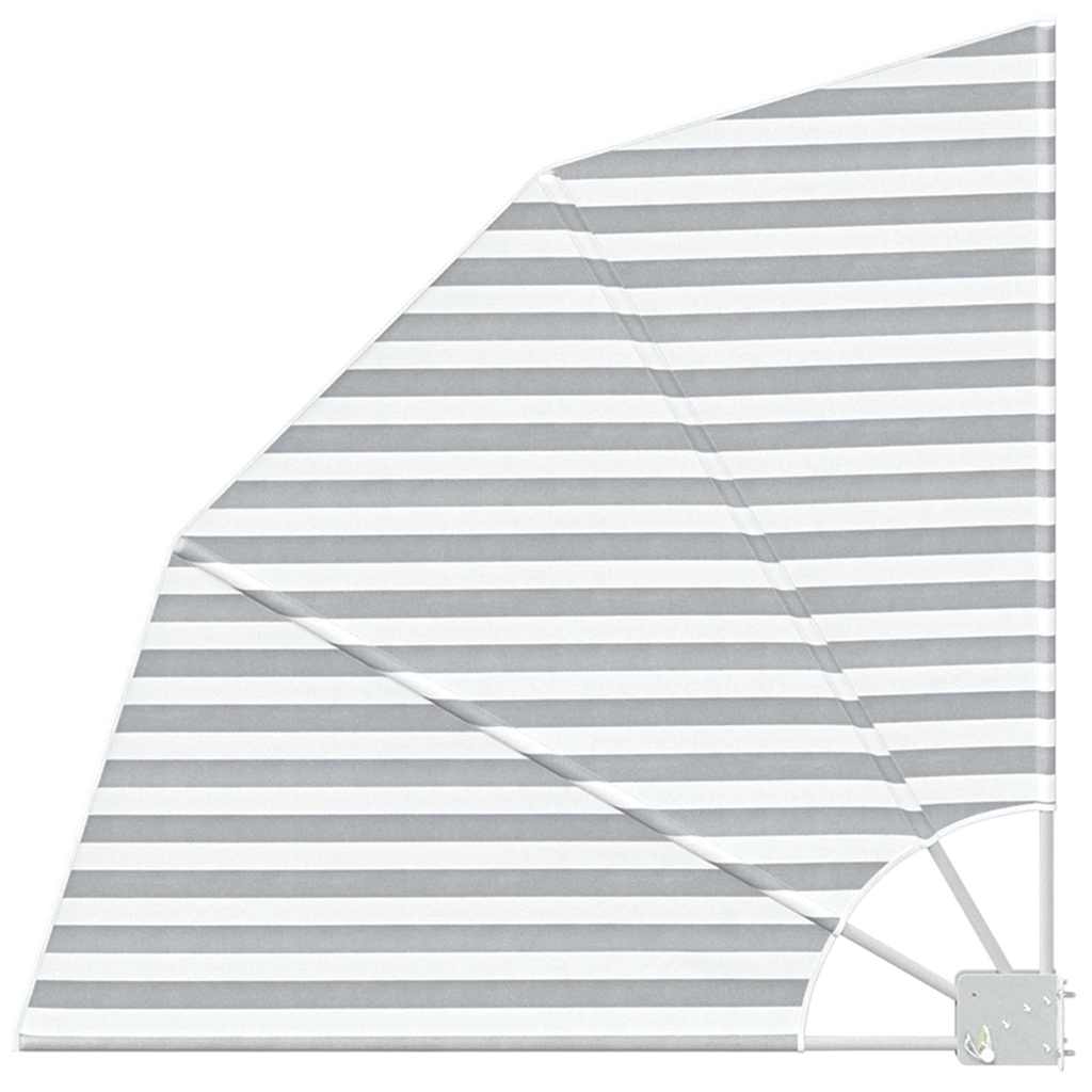 Vidaxxl frangivista per balcone antracite e bianco 115 x 115 cm in poliestere