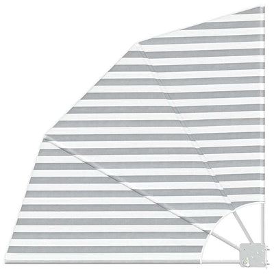 Vidaxl balkon privacy scherm antraciet en wit 115 x 115 cm polyester