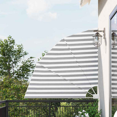 Vidaxl balkon privacy scherm antraciet en wit 160 x 160 cm polyester