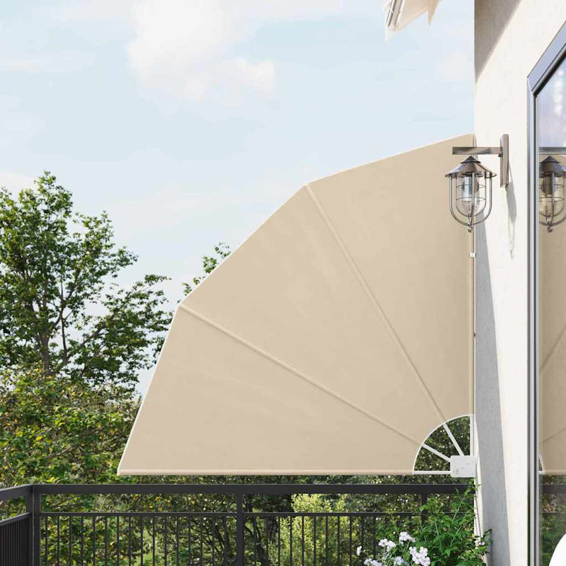Vidaxxl mampara de privacidad para balcón beige 140 x 140 cm poliéster