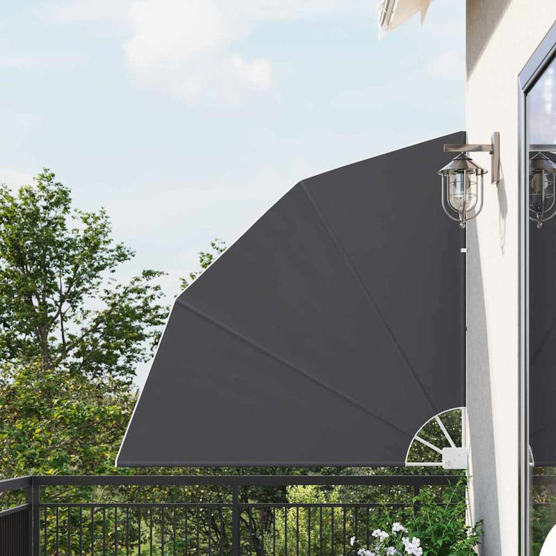 Vidaxxl mampara de privacidad para balcón negro 140 x 140 cm poliéster