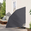 Vidaxxl mampara de privacidad para balcón negro 140 x 140 cm poliéster
