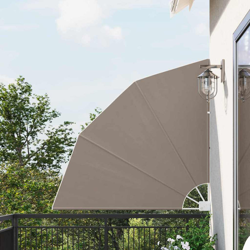 VidaXL mampara de privacidad para balcón gris topo 140 x 140 cm poliéster
