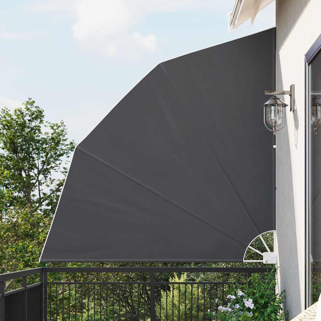 VidaXL frangivista per balcone nero 210 x 210 cm in poliestere