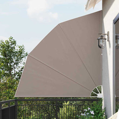 Vidaxl balkon privacy scherm taupe 210 x 210 cm polyester