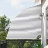 Vidaxxl protección visual para balcón antracita y blanco 210 x 210 cm poliéster