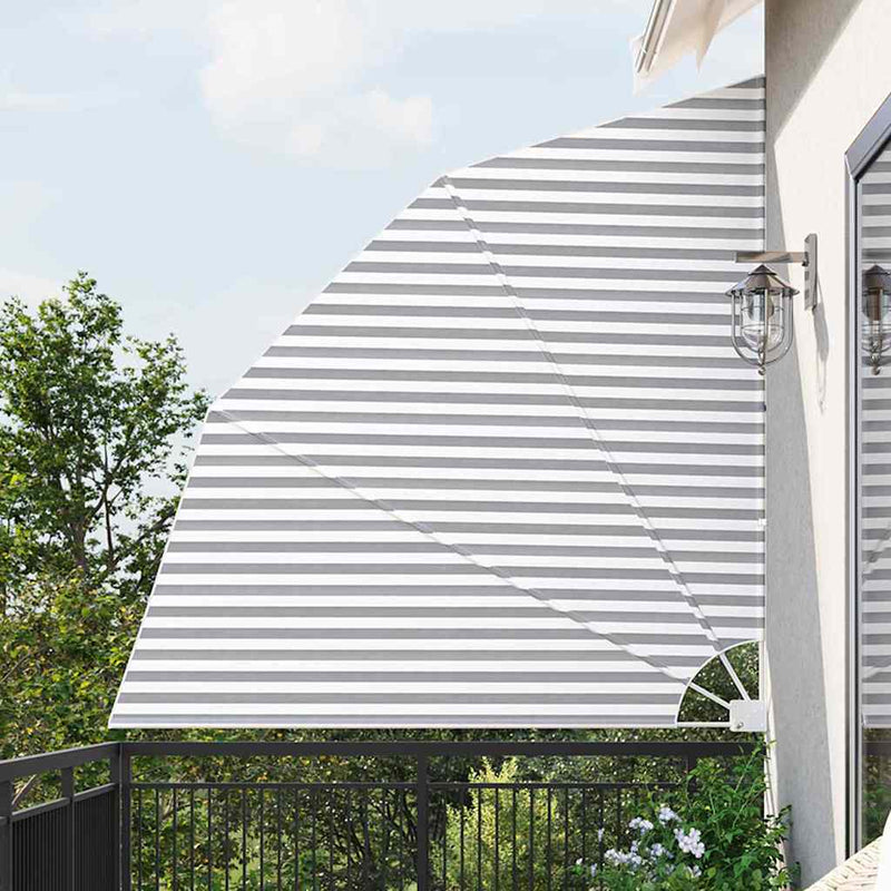 Vidaxxl protección visual para balcón antracita y blanco 210 x 210 cm poliéster