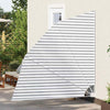 Vidaxxl protección visual para balcón antracita y blanco 210 x 210 cm poliéster