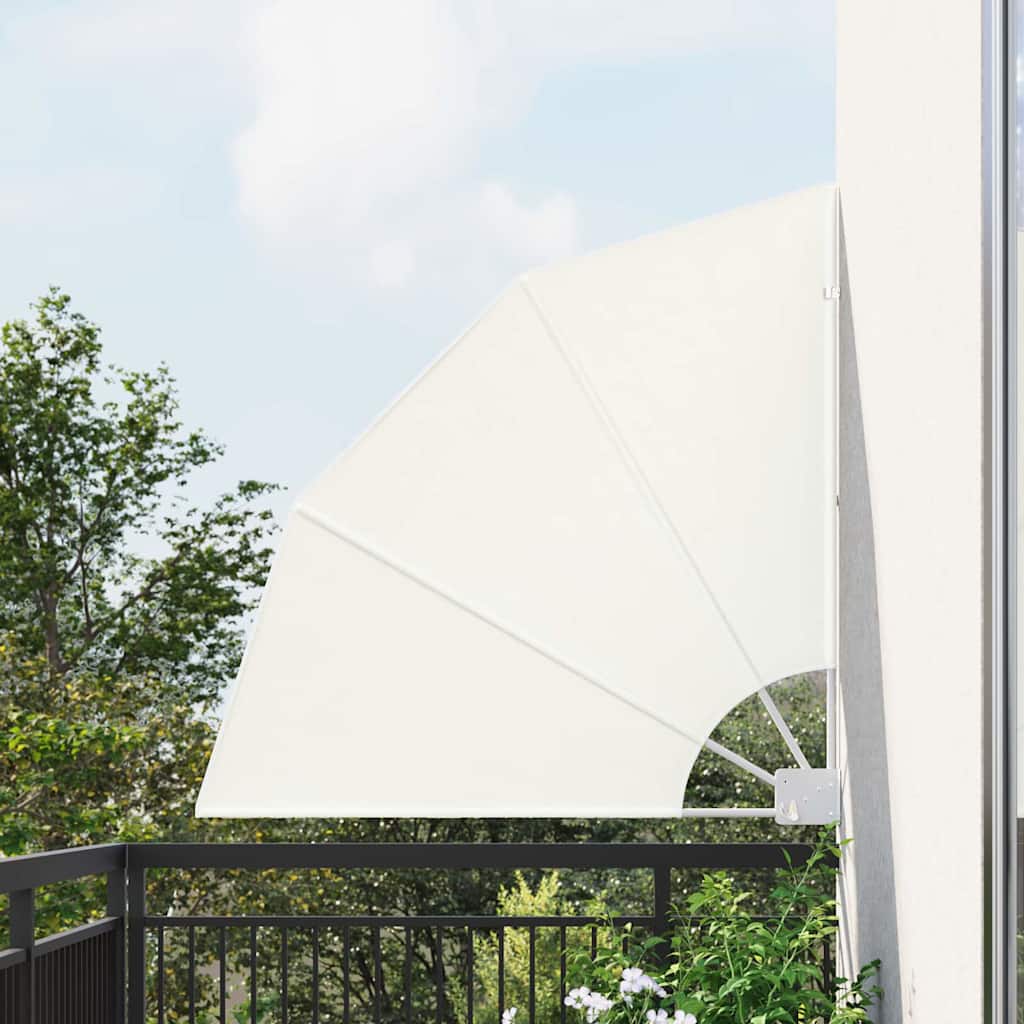 Vidaxxl protezione privacy per balcone crema 115 x 115 cm in poliestere
