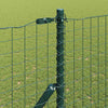 Poste valla vidaxl 13 piezas acero verde