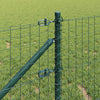 Pali per recinzione Vidaxl 13 pezzi in acciaio verde
