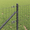 Poste valla vidaxl 13 piezas acero gris