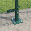 Vidaxl afrasteringspaal 7 pcs groen staal