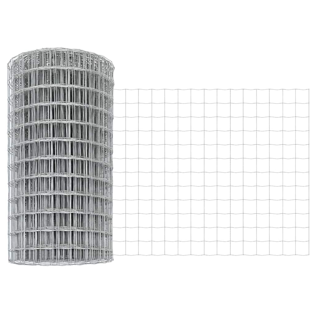 Vidaxl euro hek 0,8 x 10 m pvc-gecoat ijzer