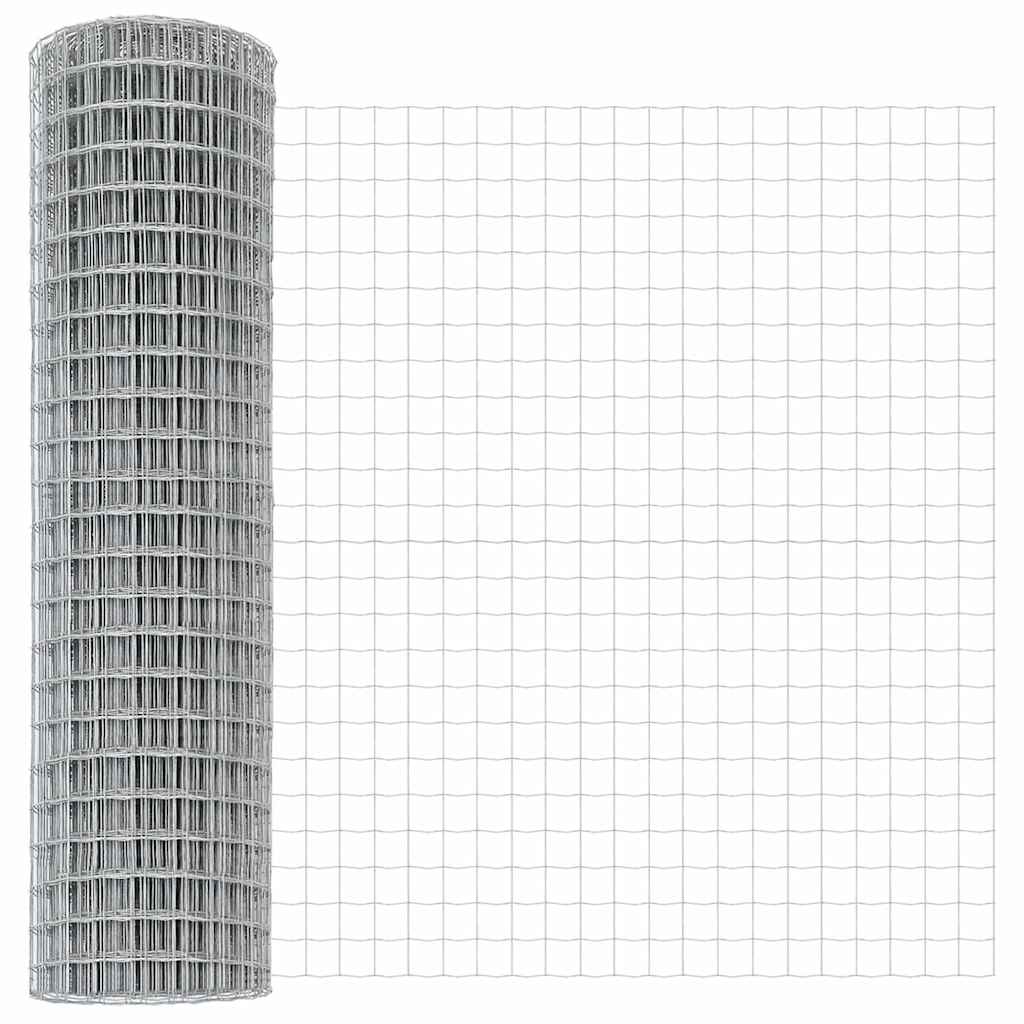 Vidaxl euro hek 1 x 10 m pvc-gecoat ijzer