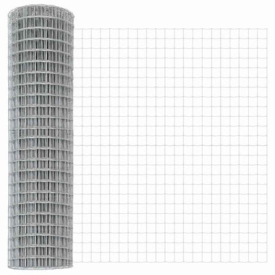 Vidaxl euro hek 1,4 x 10 m pvc-gecoat ijzer