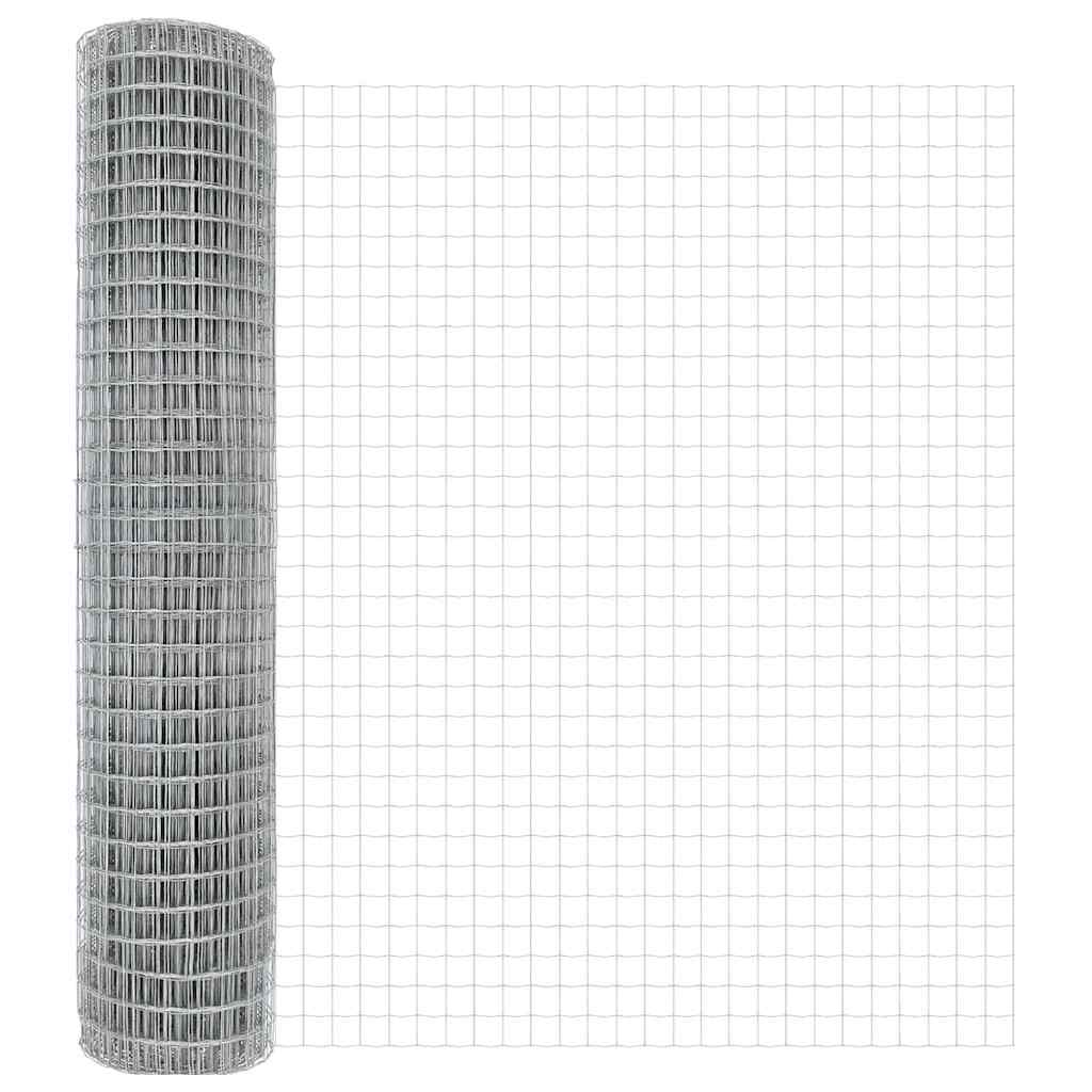 Vidaxl euro hek 1,6 x 10 m pvc-gecoat ijzer