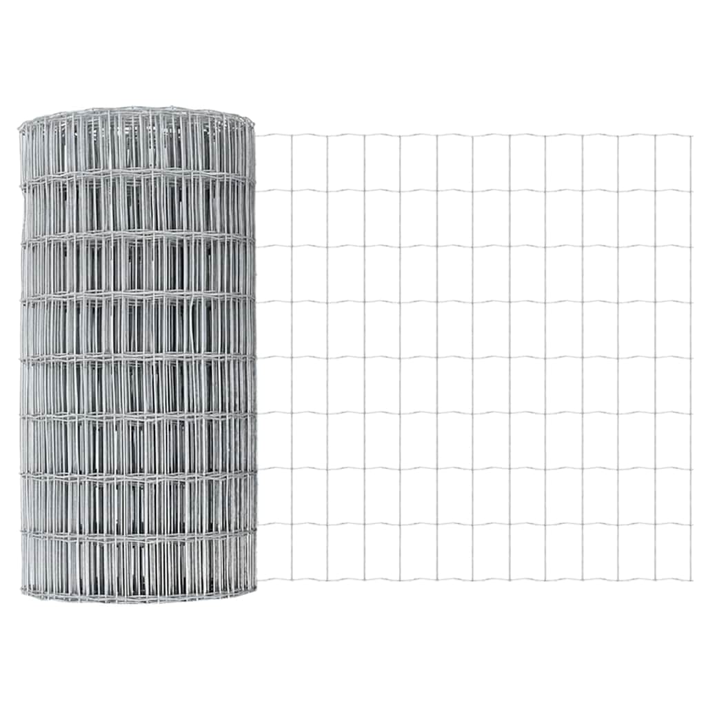 Vidaxl euro hek 0,6 x 10 m pvc-gecoat ijzer