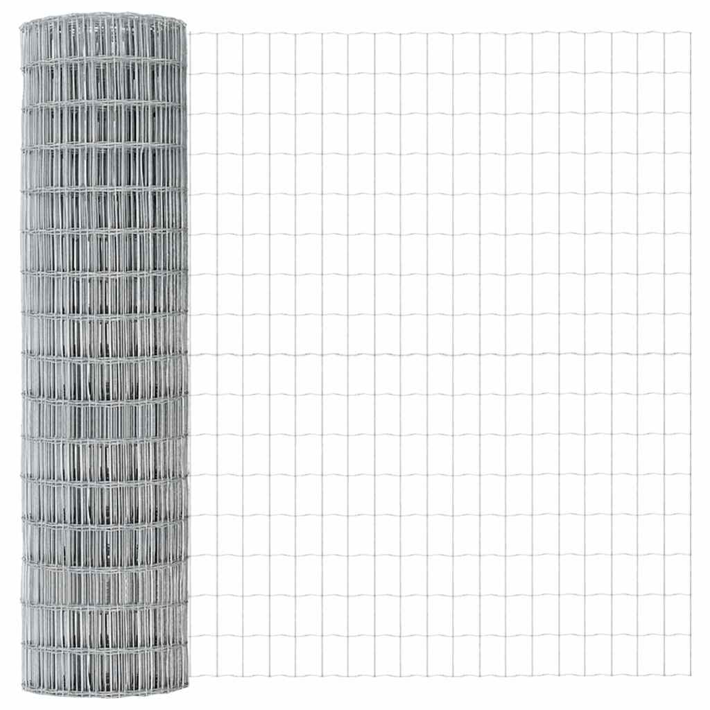 Vidaxl euro hek 1 x 10 m pvc-gecoat ijzer