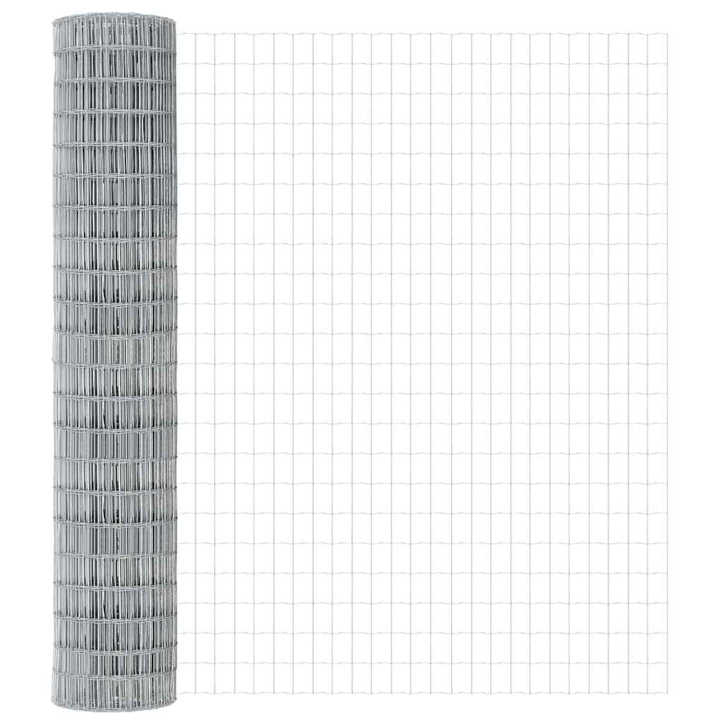 Vidaxl euro hek 1,5 x 10 m pvc-gecoat ijzer