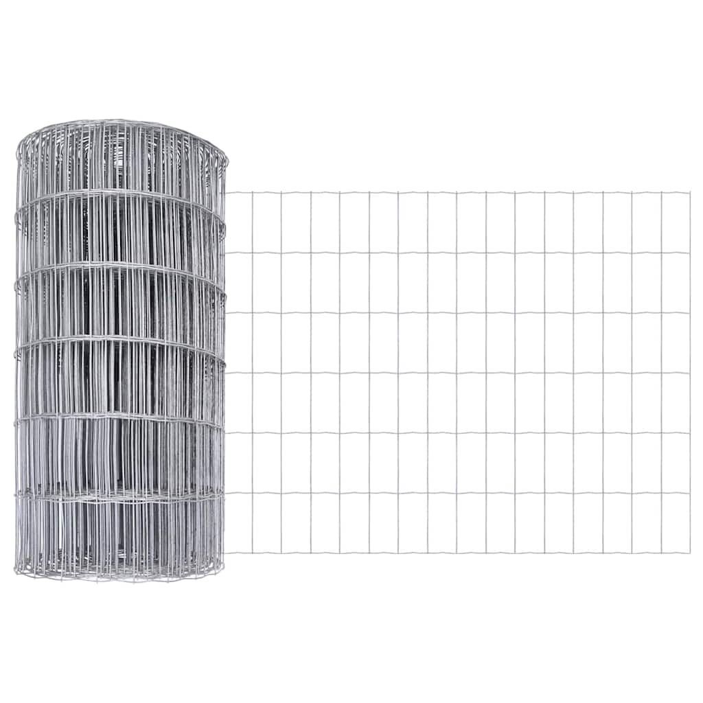 Vidaxl euro hek 0,6 x 10 m pvc-gecoat ijzer