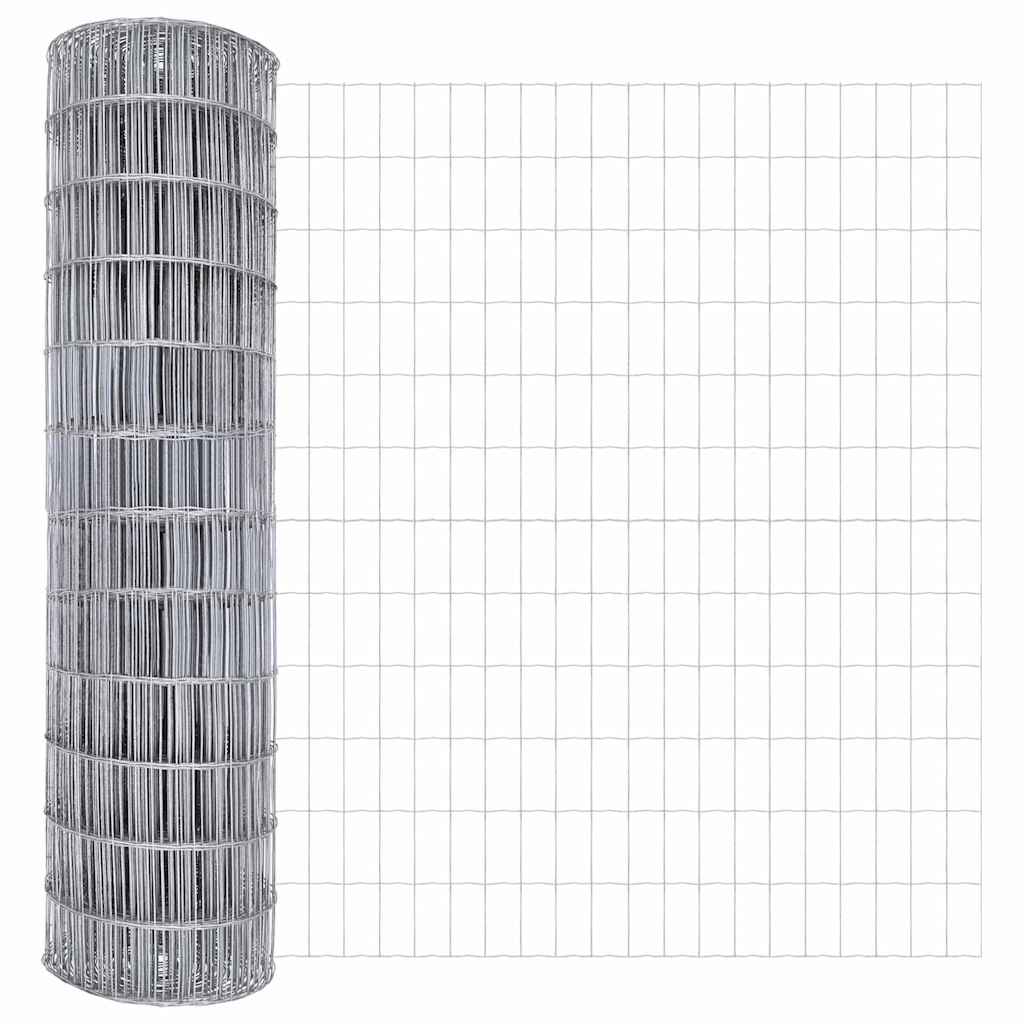 Vidaxl euro hek 1,5 x 10 m pvc-gecoat ijzer