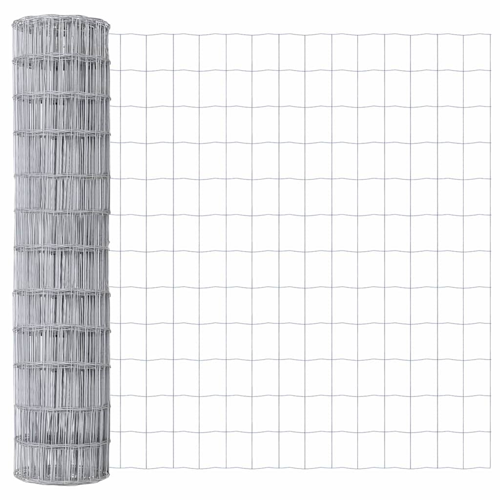 Vidaxl euro hek 1,4 x 10 m pvc-gecoat ijzer