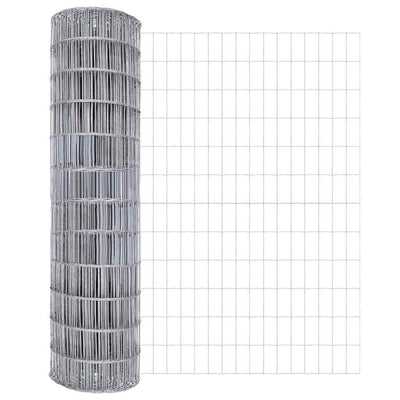 Vidaxl euro hek 1,2 x 25 m pvc-gecoat ijzer