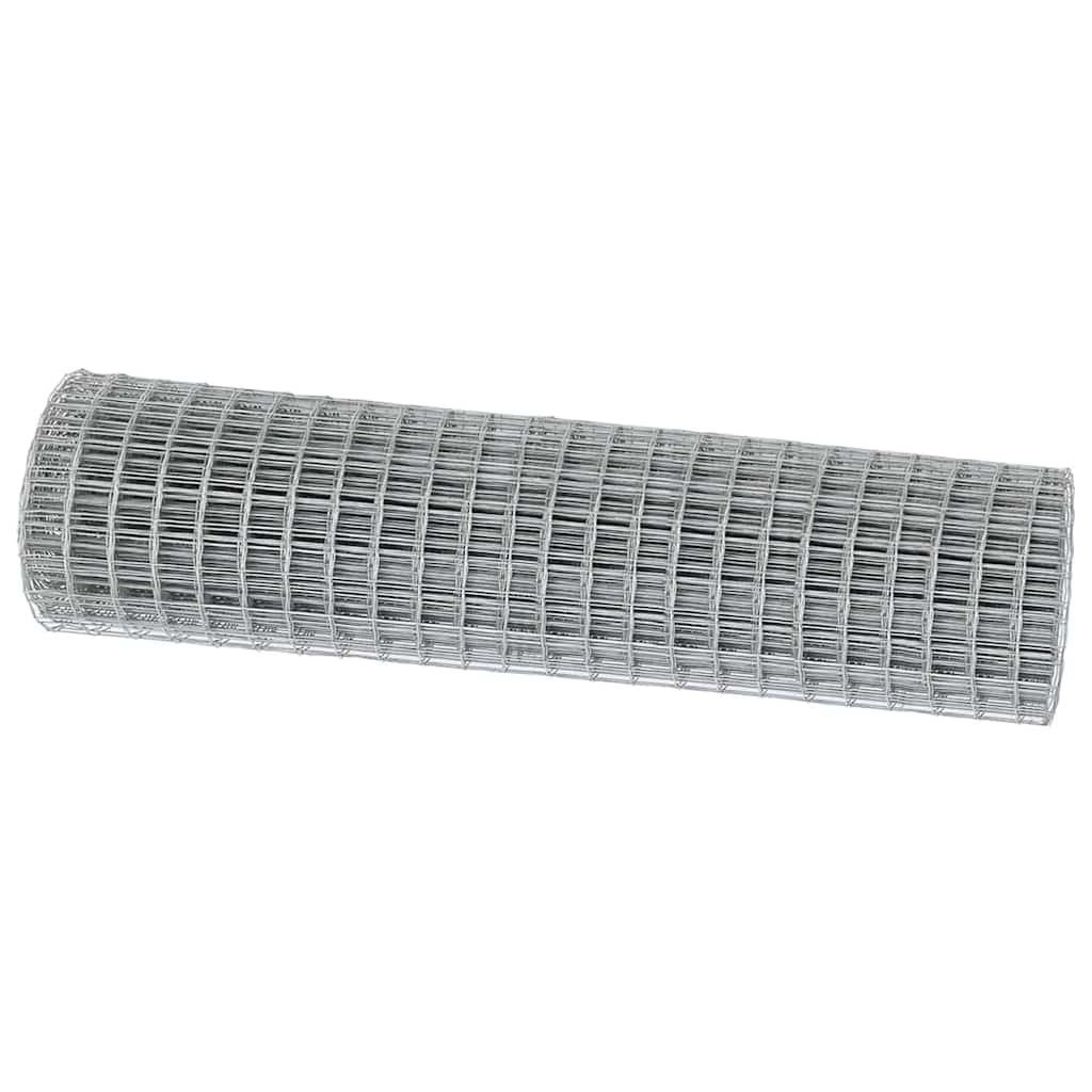 Vidaxl euro hek 1 x 25 m pvc-gecoat ijzer