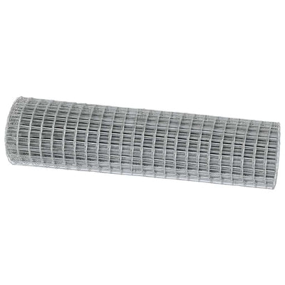 Vidaxl euro hek 1 x 25 m pvc-gecoat ijzer
