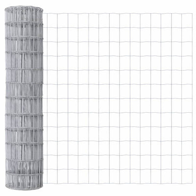 Vidaxl euro hek 1,2 x 25 m pvc-gecoat ijzer