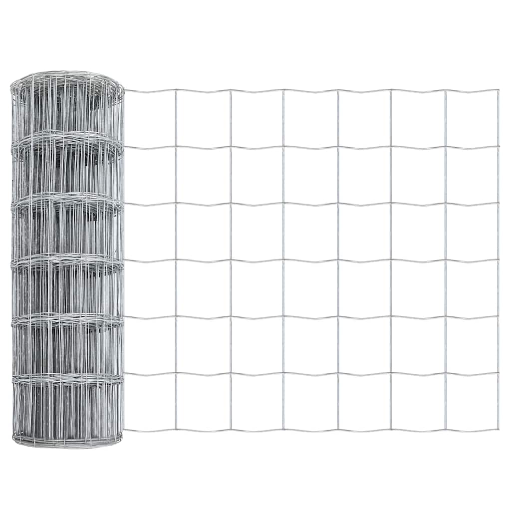 Vidaxl euro hek 0,4 x 25 m pvc-gecoat ijzer
