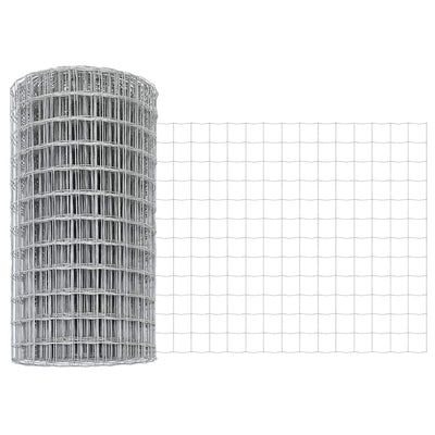 Vidaxl euro hek 0,4 x 50 m pvc-gecoat ijzer