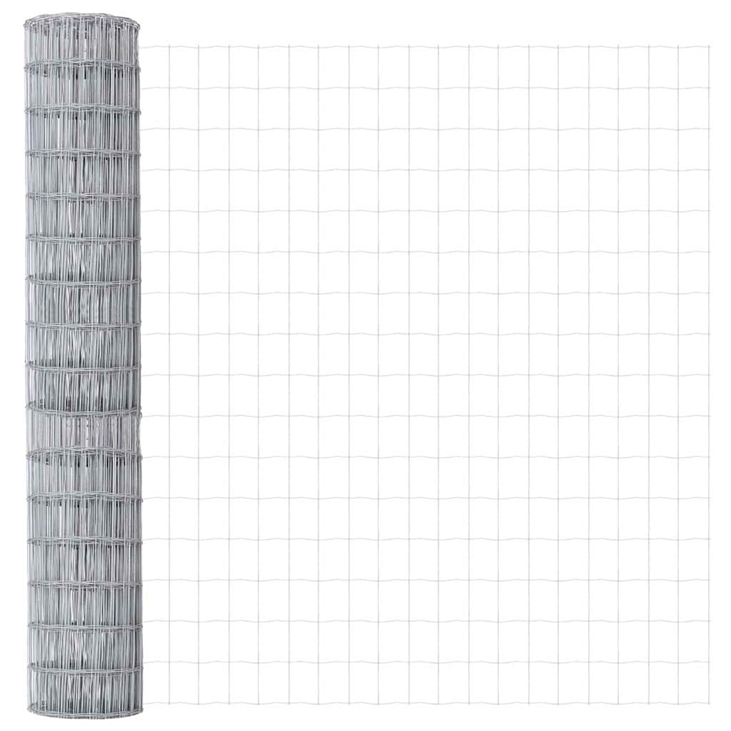 Vidaxl euro hek 1,5 x 10 m pvc-gecoat ijzer