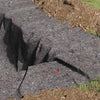 Vidaxl Poncho in pile grigio 1 x 50 m poliestere e cotone