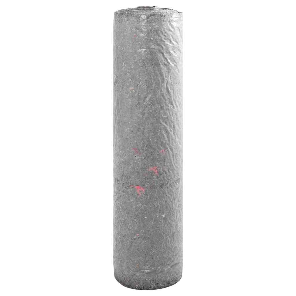 Vidaxl Poncho in pile grigio 1 x 50 m poliestere e cotone