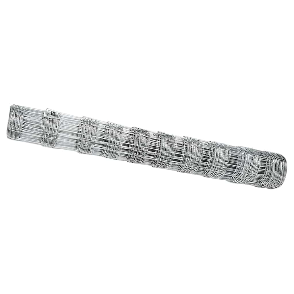 Valla para pastos vidaxl plata 25 x 1 m acero galvanizado