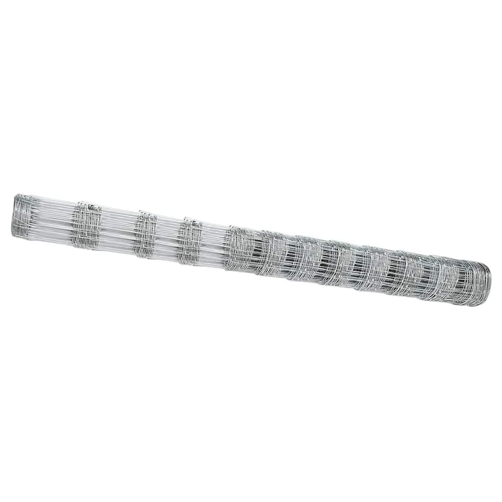 Vidaxl weidehekwerk zilver 25 x 1,4 m gegalvaniseerd staal
