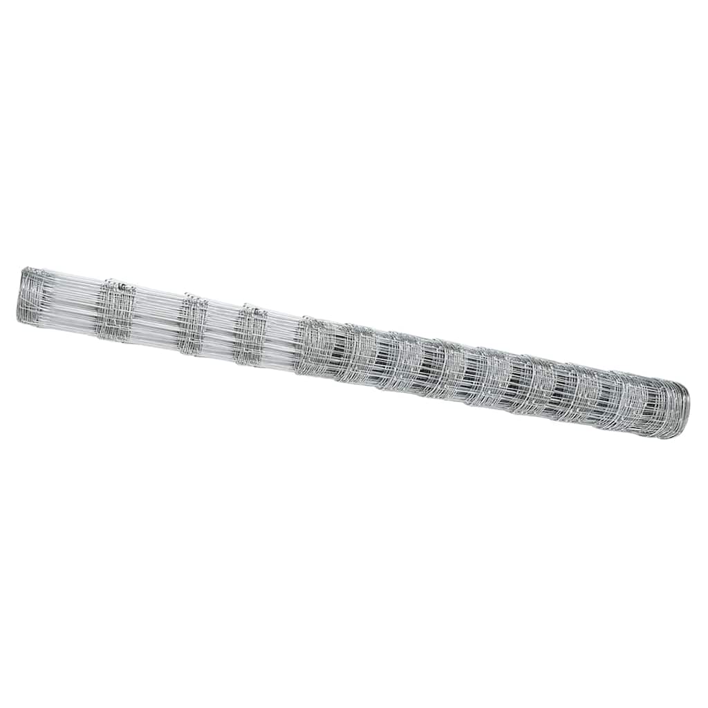 Vidaxl weidehekwerk zilver 25 x 1,5 m gegalvaniseerd staal