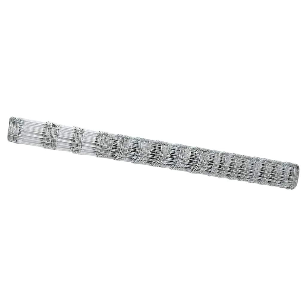 Vidaxl weidehekwerk zilver 25 x 1,5 m gegalvaniseerd staal