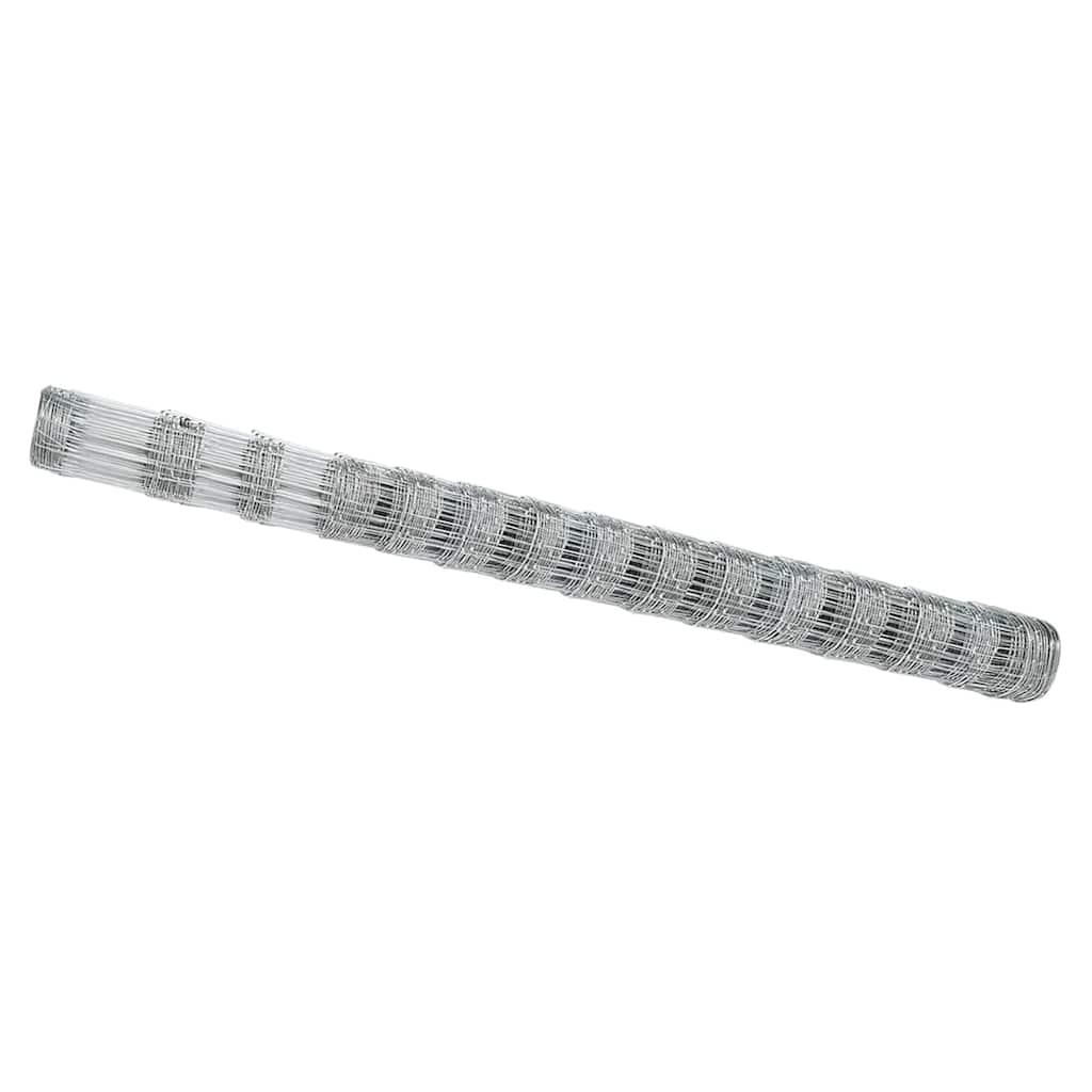 Valla para pastos vidaxl plata 25 x 1,6 m acero galvanizado