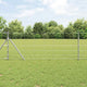 Valla para pastos vidaxl plata 50 x 0,8 m acero galvanizado