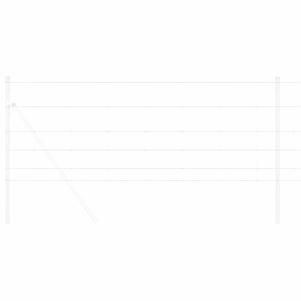 Valla para pastos vidaxl plata 50 x 0,8 m acero galvanizado