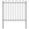 Recinzione da giardino Vidaxl grigia 1,7 x 1,5 m in acciaio verniciato a polvere