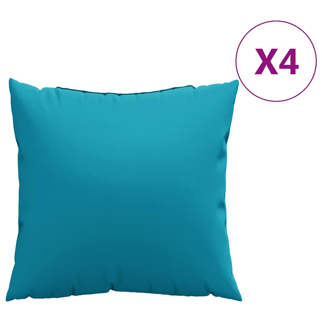 Cuscini per divano Vidaxx 4 pezzi in tessuto blu 50x50 cm