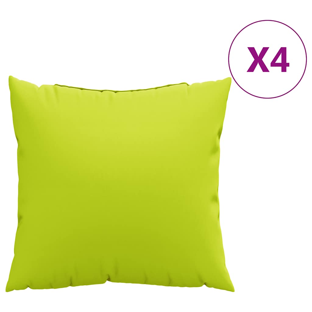 Cuscini per divano Vidaxx 4 pezzi in tessuto verde brillante 60x60 cm