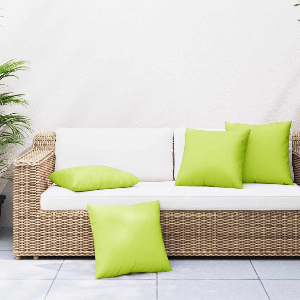 Cuscini per divano Vidaxx 4 pezzi in tessuto verde brillante 60x60 cm