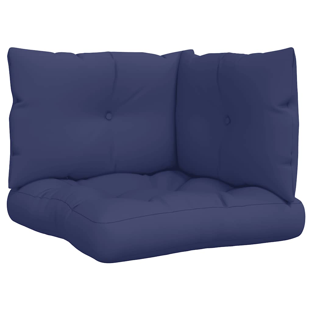Cuscini per pallet VidaXL 3 pezzi in tessuto oxford blu navy